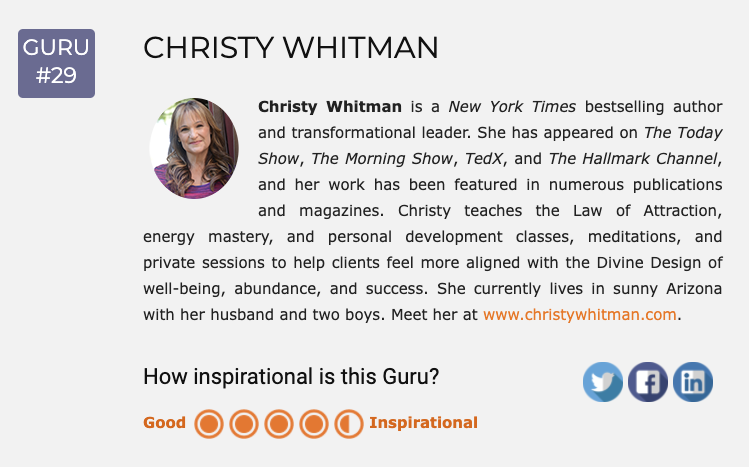 Global Gurus Christy Whitman
